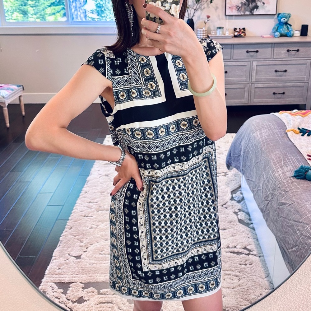 Mango Dress Scarf Print